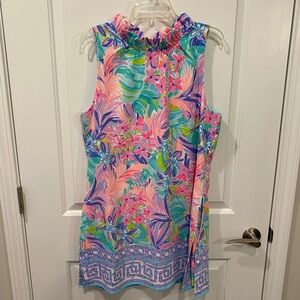 Lilly Pulitzer Multicolor Floral Romper- Size 14